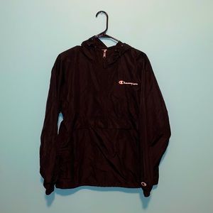 Black Champion Windbreaker Medium
